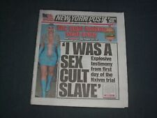 2019 MAY 8 NEW YORK POST NEWSPAPER - I WAS A SEX CULT SLAVE - SYLVIE picture