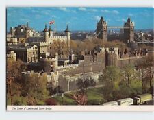 Postcard The Tower of London and Tower Bridge, London, England picture