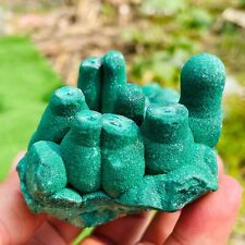 485g Natural Green Malachite Stalactitic Quartz Crystal Mineral Specimen picture