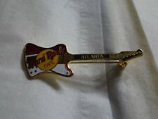 Hard Rock Cafe pin Atlanta Red & White Reverse Firebird Guitar picture