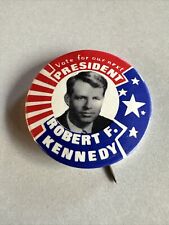 Vtg. 1968 Robert F. Kennedy Vote for Our Next President Celluloid Pinback Button picture