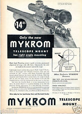 1949 Print Ad of Mykrom Rifle Telescope Scope Mount  picture