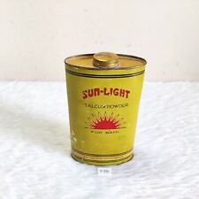 1940s Vintage Sun Light Advertising Talcum Powder British Perfumary Tin TN981 picture