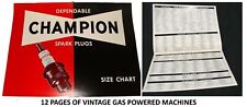 1957 CHAMPION SPARK PLUGS 12-Page- FLIP CHART 15