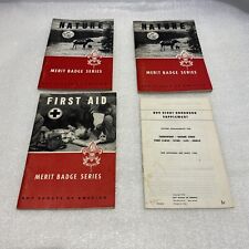 Vintage Lot Of 3 Boy Scout Merit Badge Booklets With Handbook Supp ( 1962-1964) picture