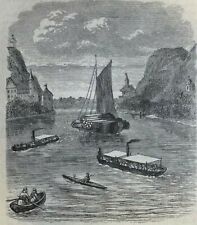 1867 Rob Roy Canoe in the Baltic John MacGregor illustrated picture