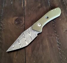 Brandon Corbin Steelwrx Prima Fixed Blade Knife Custom XHP Fireclone Damascus picture