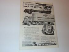 1946 FRUEHAUF TRAILERS Deliver for KROEHLER MFG. CO art print ad picture