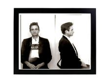 Johnny Cash Mugshot Folsom Prison Jail Classic Framed Poster Picture Photo picture
