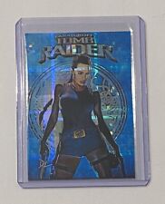Lara Croft Limited Edition Artist Signed “Tomb Raider” Refractor Card 1/1 picture
