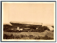 France, Dolmen Vintage Albumen Print.  Albumin Print 11x16 Circa 1870 picture