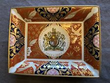 Royal Worcester Imari Queen Elizabeth II England  Golden Jubilee Porcelain Tray picture