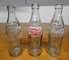 Coca Cola 250ml Glass Bottle Lot - Three Different Versions picture