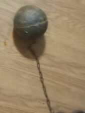 Antique prison shackle ball chain old history early 1800  picture