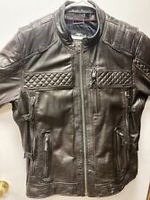 harley davidson mens leather jacket 3xl Slightly Used picture