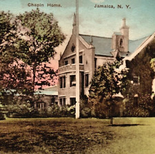 Postcard Jamaica, NY, Chapin Home, Hand Colored, Divided, Unposted picture