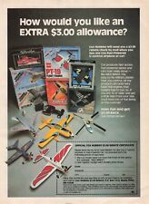 Us Navy Model Plane Cox Hobbies 80'S Vtg Print Ad 8X11 Wall Poster Art picture