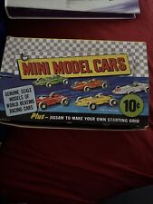 Vintage 1970 Topps Mini Model Cars EMPTY Display Box (Minor Corner Tear) picture