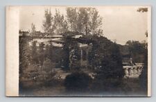 RPPC c1910-30 Real Photo Postcard of Man in Suite by Balcony picture