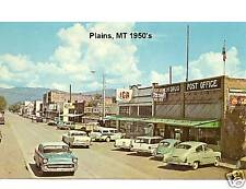 1950's Plains, MT Street Scene Fridge Magnet picture