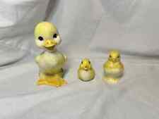Vintage Adorable Animal Ceramic Figurines (3) 2 Ducks and a Baby Chick picture