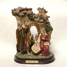 MONTEFIORI COLLECTION Nativity Figurine Italy Design Holy Family Jesus Angels picture