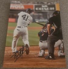 MIGUEL ANDUJAR SIGNED 8X10 PHOTO NEW YORK YANKEES MIGGY W/COA/PROOF WOW  picture