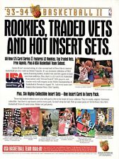1993 1994 Fleer Ultra Basketball Ii Vintage Ad Full Page Print Ad 8X11 picture