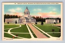 Olympia WA- Washington, Temple, Administration Building, Vintage Postcard picture