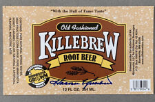 Harmon Killebrew Root Beer Label Signed By Harmon Killebrew Guaranteed Authentic picture