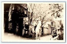 c1920's Old Don Toledo House Horse St. Augustine Florida FL RPPC Photo Postcard picture