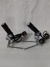 Vintage Pair Concertone 800m Dynamic Microphone 10K w/ Stands picture