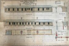 RAILWAY HISTORY EAST GRINSTEAD STATION ARCHITECTURAL CONTRACT DRAWING 1882 picture