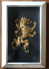 Exceptional Vintage c. 1930s Gilt Lowenbrau Beer Rampant Lion of Scotland picture