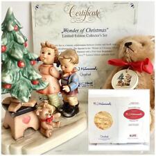 MINT LE HUMMEL WONDER OF CHRISTMAS STEIFF TEDDY BEAR BOX COA NO CRAZING picture
