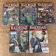 Vintage Lot of 5 RAILROAD STORIES Magazines - 1937 - Jan, Feb, May, June, July picture