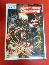 Ghost Rider Wolverine Weapons Of Vengeance Omega 1 Signed By Clayton Crain  picture