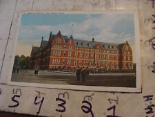 Orig Vint post card 1930 FALLS RIVER MASS. St Anne's Hospital people crossing  picture