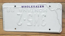 Montana expired 1998 BIG SKY WHOLESALER Error (Inverted #s) License Plate~ 3W5-2 picture