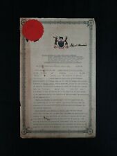 Rare 1919 Ontario Canada Royal Canadian Manuscript Document Signed Duke Governor picture