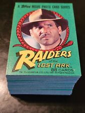 1981 Topps Indiana Jones Raiders Of The Lost Ark Complete 88 Card Set 1-88 picture