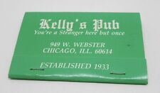 Kelly's Pub 949 W. Webster Chicago Illinois FULL Matchbook Est. 1933 picture