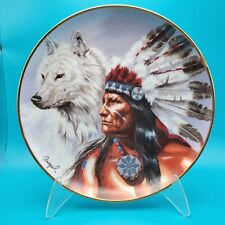 Franklin Mint Native American Collector Plate - SPIRIT OF The White Wolf picture