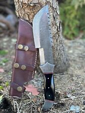 12”EDC Handmade Forged Damascus Steel Hunting Skinner Tactical Knife Buck Hunter picture