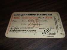 1925 LEHIGH VALLEY RAILROAD EMPLOYEE PASS #16741 picture