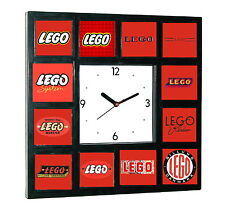 Lego logo history Clock with 12 pictures picture
