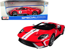 2018 Ford GT #1 Red with White Stripes Heritage Special Edition 1/18 Diecast Mod picture