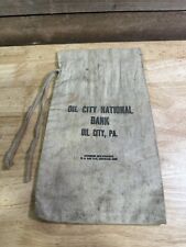 Vintage Oil City National Bank Oil City PA Bank Bag picture