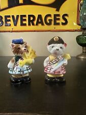 Vintage PY Anthropomorphic Scotty Dog Bag Pipes Salt And pepper Shakers picture