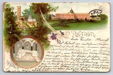 Postcard Germany Gruss aus Potsdam Kaiser Freidrich III Mausoleum c1896 AD30 picture
